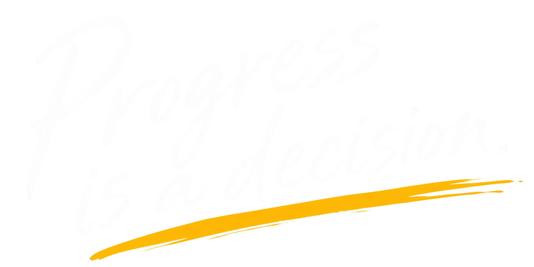 Progress is a decision — script mark